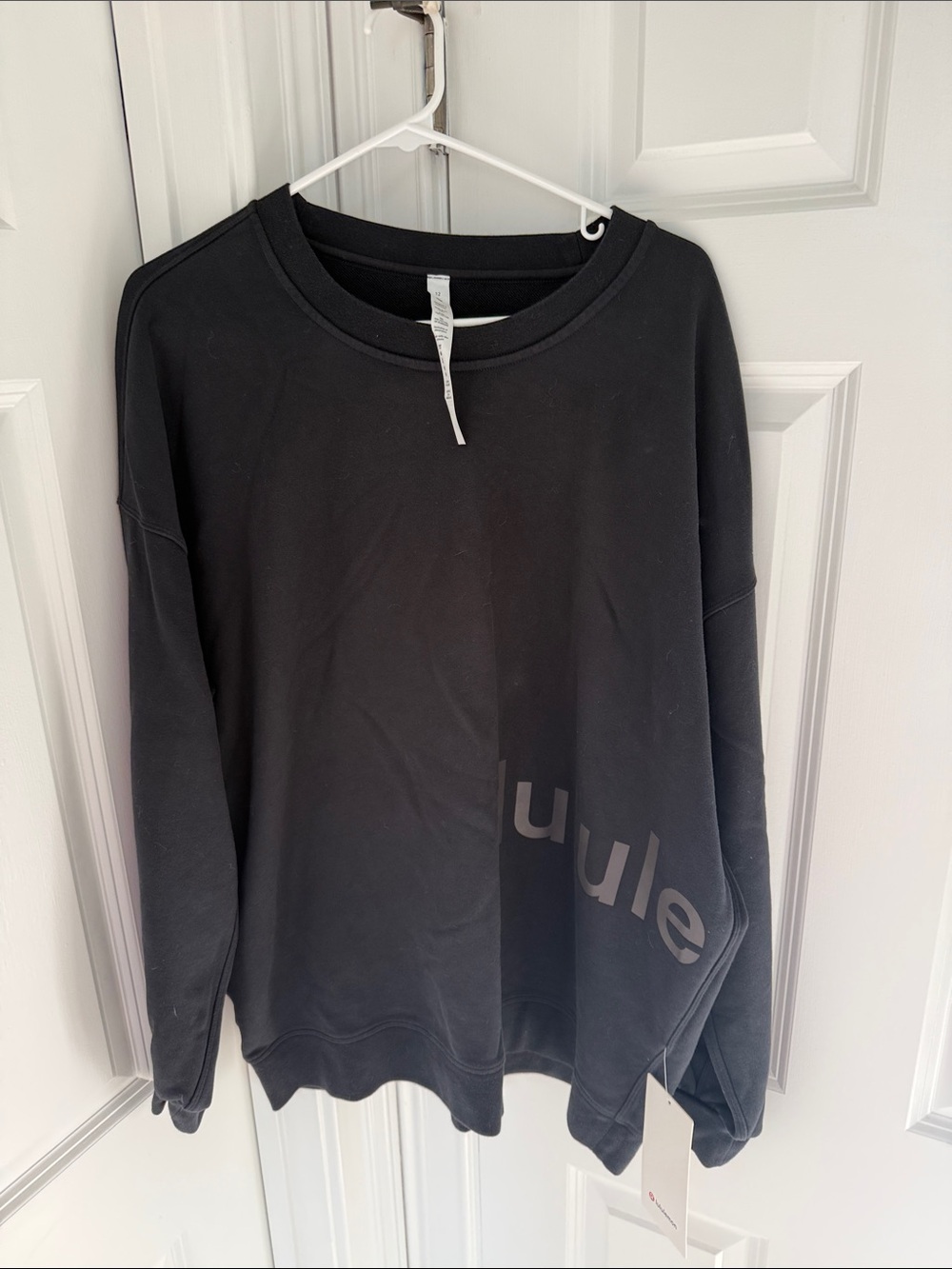 lululemon athletica Black Crewneck Sweatshirt with Subtle Logo - Picture 2 of 3